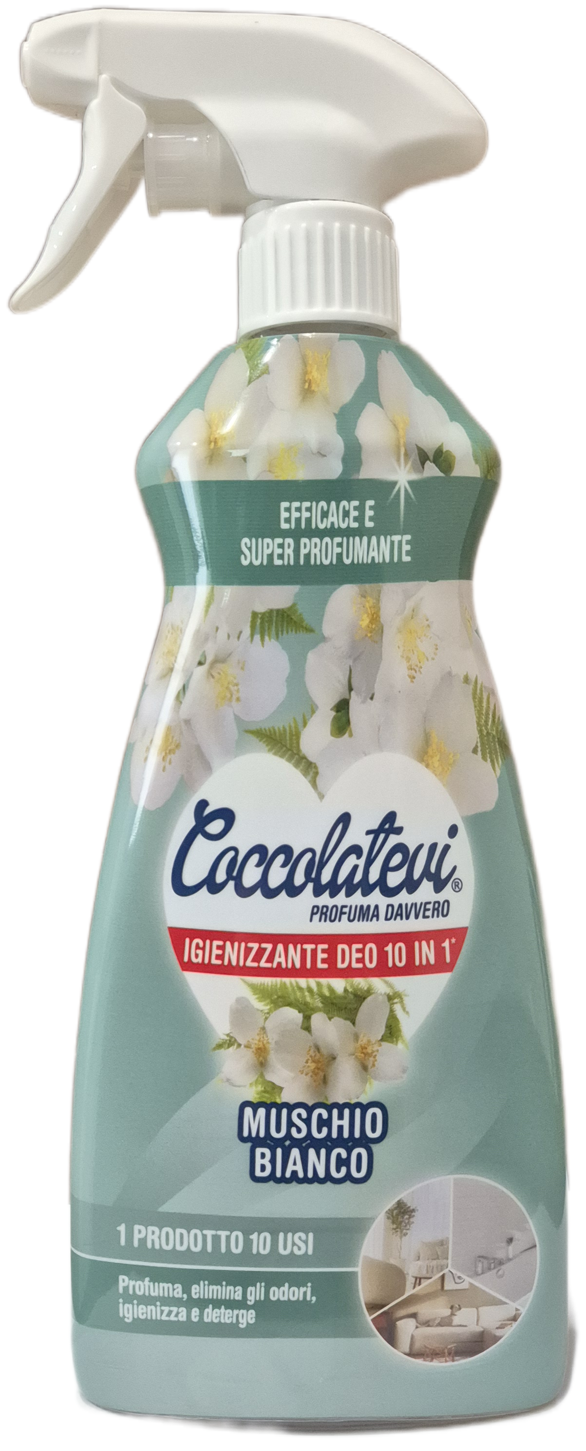 Нейтрализатор запахов и очиститель Coccolatevi Deo 10in1 Muschio Bianco 500 мл (31749820)