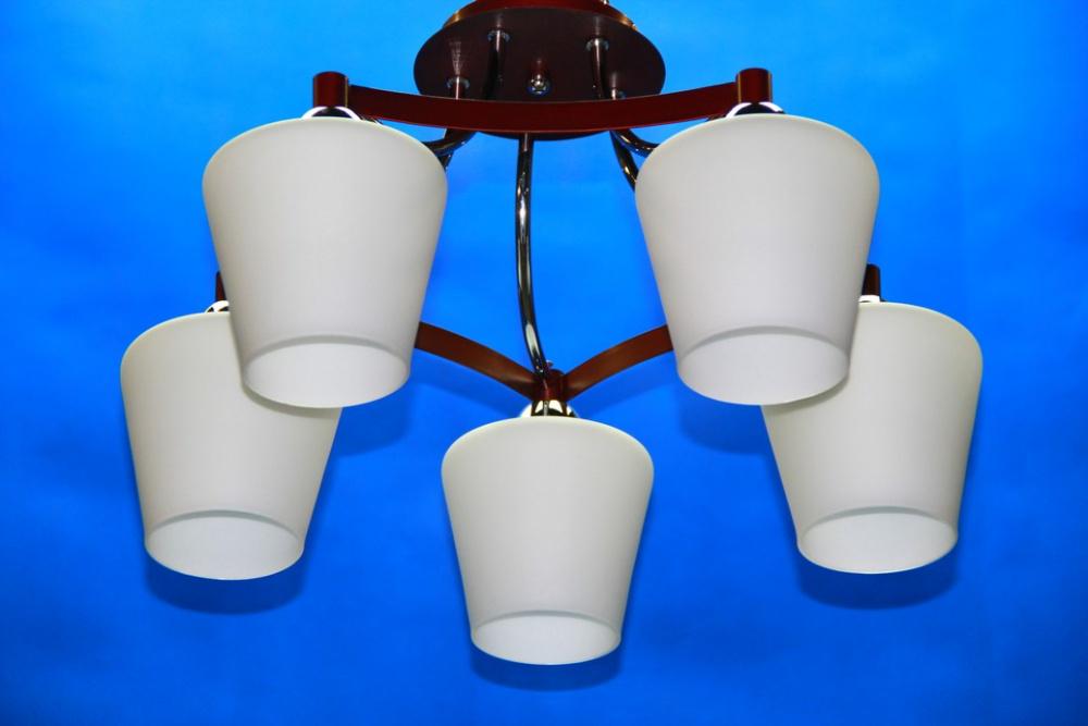 Люстра с плафонами Ray L28041C/5 (IR006373)