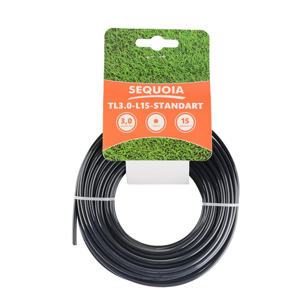 Косильна жилка кругла SEQUOIA TL3,0-L15-Standart d 3 мм 15 м (26075442)