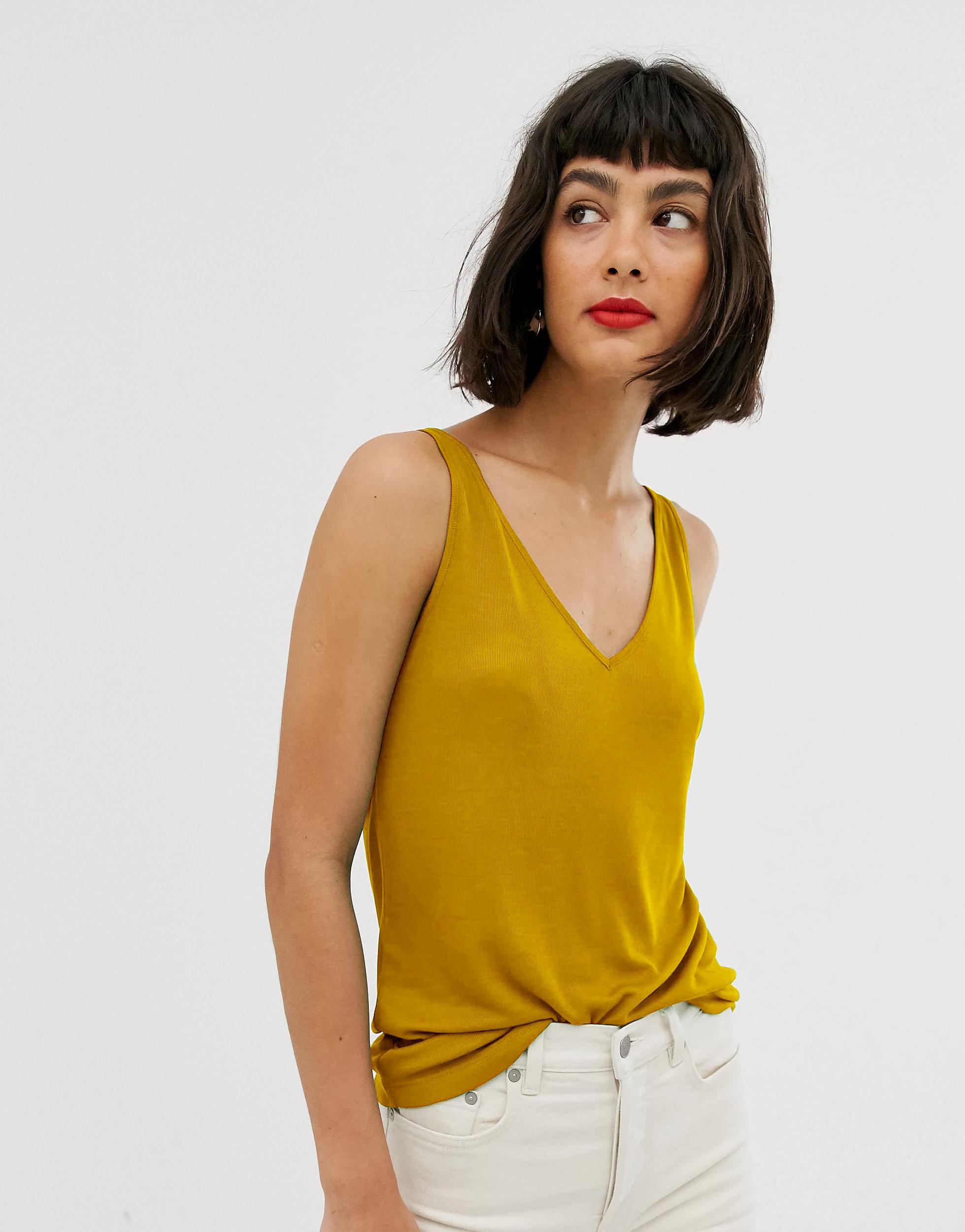 Майка женская & Other Stories 34 Оранжевый (770742b17)