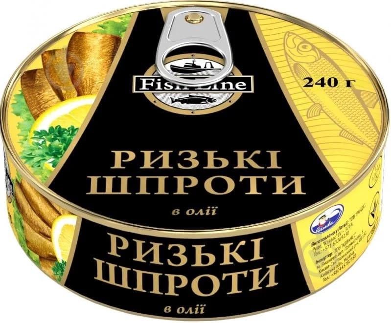 Шпроты Рижские Fish line в масле 240 г