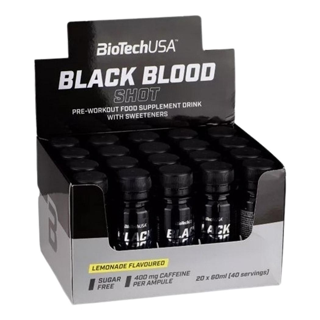 Предтренировочный комплекс BioTech USA Black Blood Shot 20 шт. 60 мл Лимонад (22041-01)