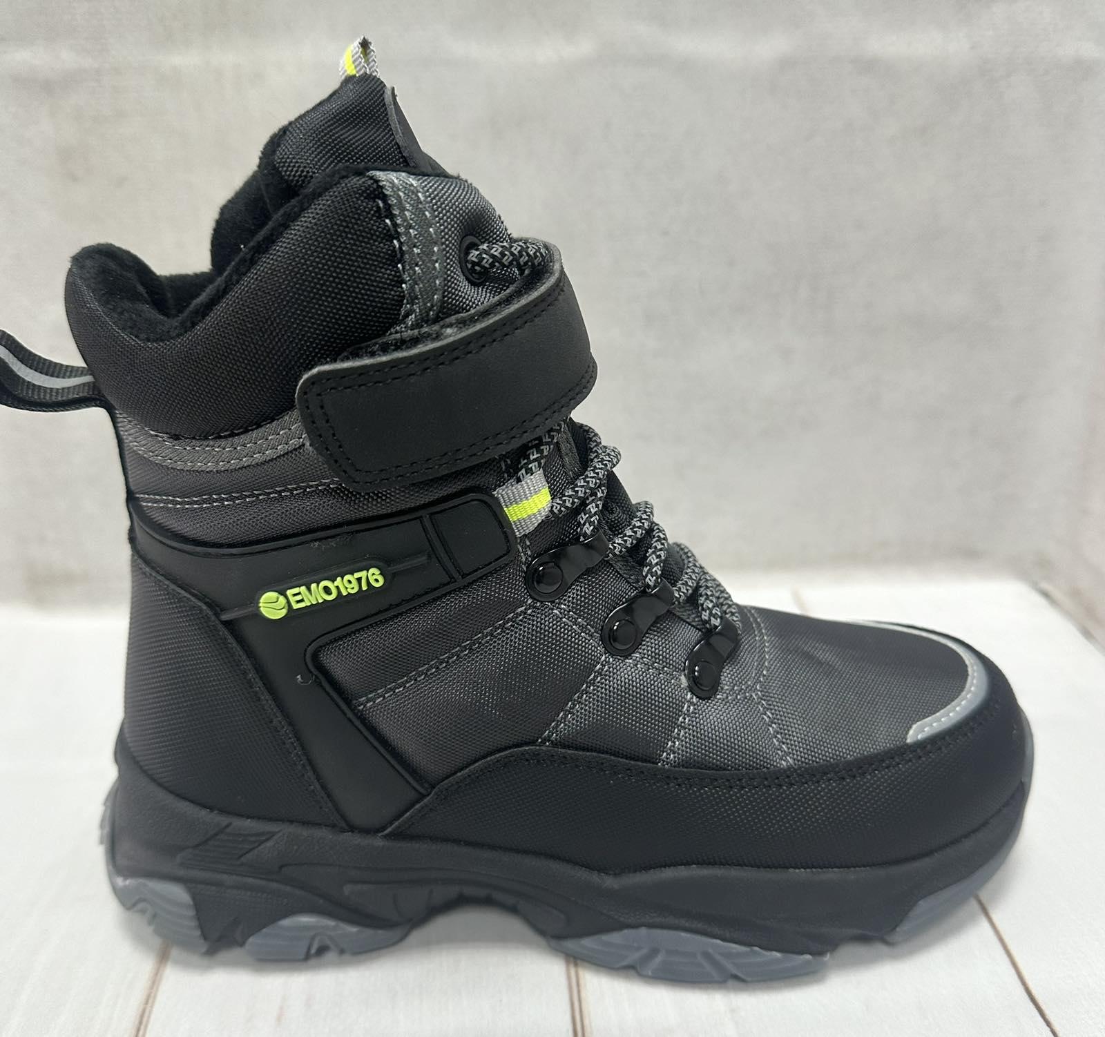 Черевики дитячі зимові Jong Golf на овчині водовідштовхуючі р. 36 23,5 см Сірий