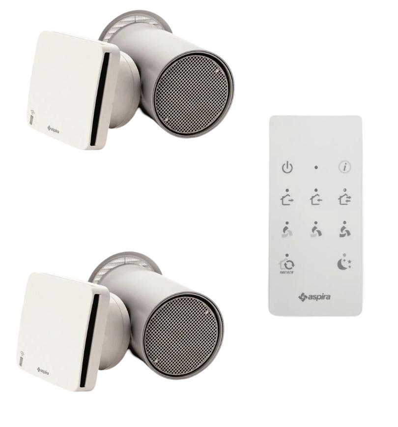 Комплект рекуператор Aspira Ecocomfort 160 RF V2 (2796124865)