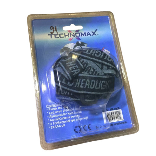 Ліхтар налобний Technomax TM-8000 9362 3 Вт синій (4500191) - фото 2