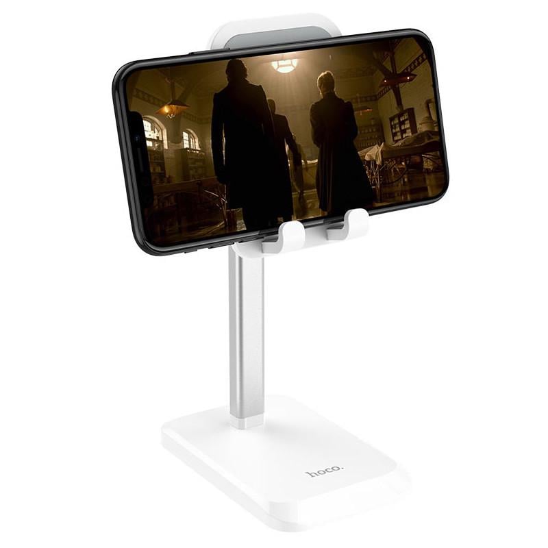 Держатель для телефона настольный Hoco PH27 Белый Держатель для телефона настольный Hoco PH27 Белый