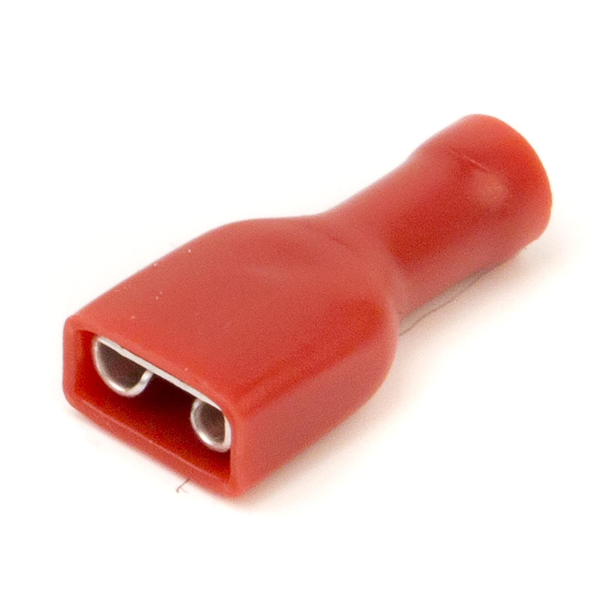 Наконечник изолированный розетка ДКС Quadro 0,25-1,5 мм2 6,3х0,8 мм 1 шт. Красный (2A02TP)