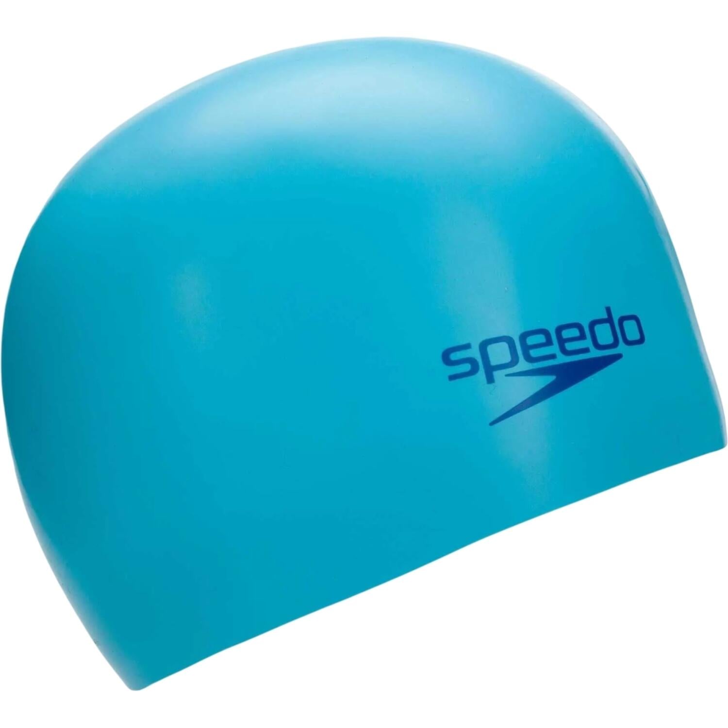 Шапочка для плавання дитяча Speedo PLAIN MOULDED SILICONE CAP JU Блакитно-темно-синій (8-709908420)