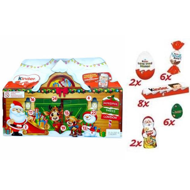 Новогодний набор Kinder Mix 3D House ADVENT Дом 234 г - фото 2