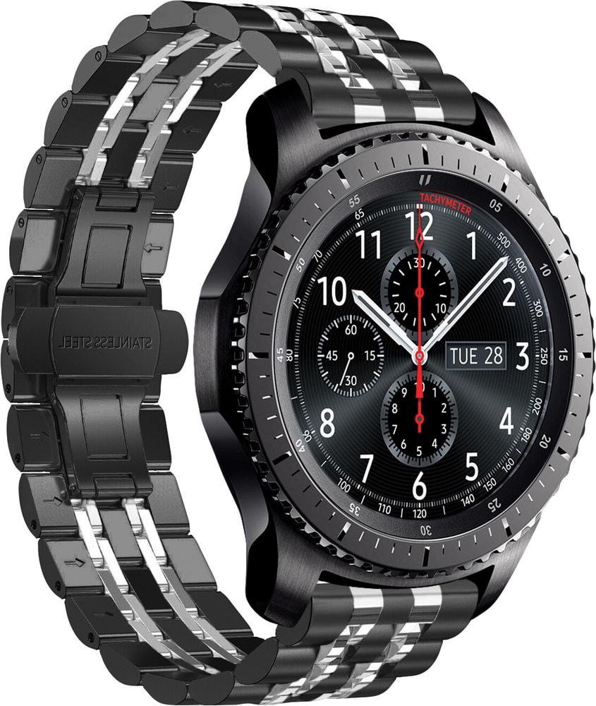 Браслет металлический Spinye Line для Samsung Gear S3 Black Silver (28969-03)