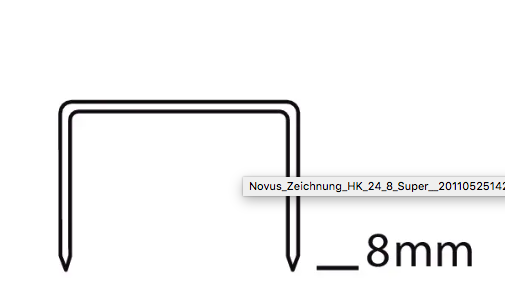 Скоби для степлера NOVUS № 24/8 SUPER (040-0038) - фото 2