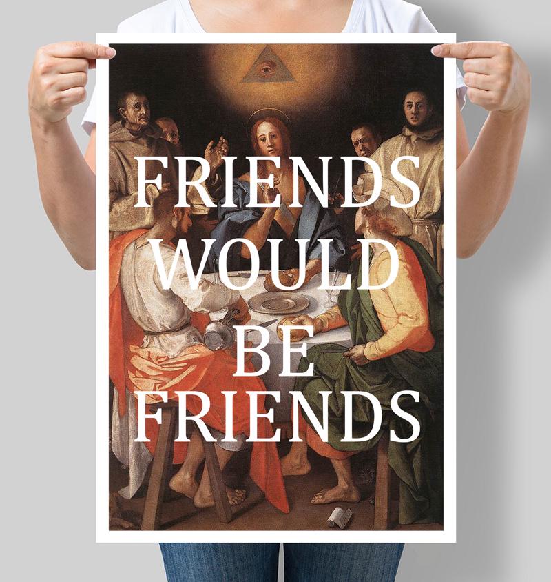 Постер мотивуючий "Friends" 42х60 см (М038)
