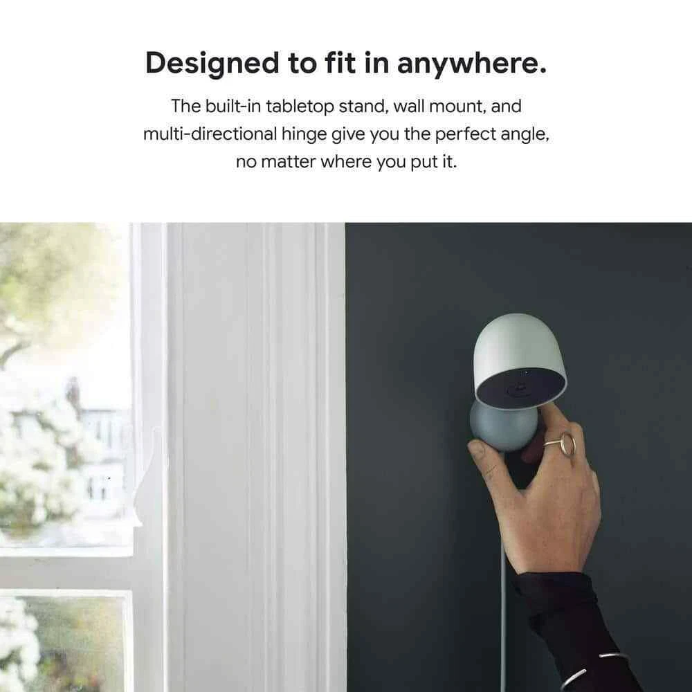 Умная камера Google Nest Cam Indoor 2nd Gen Fog (GA03178) - фото 7 Умная камера Google Nest Cam Indoor 2nd Gen Fog (GA03178) - фото 7