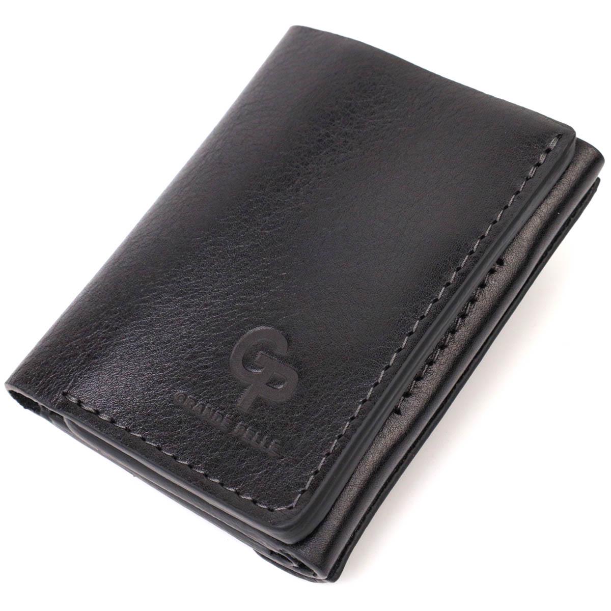 Портмоне унисекс Grande Pelle Men Wallet 16789 Черный (56349)