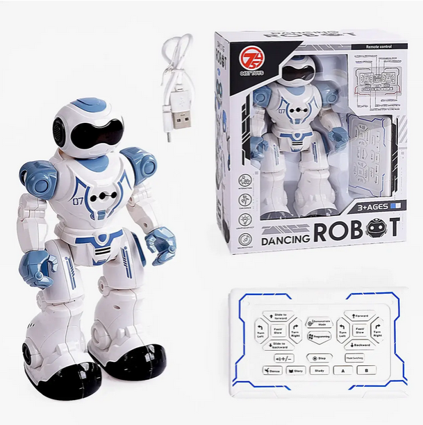 Робот на радіокеруванні 606-32 підсвічування мелодії пісні історії англійською керування сенсорно та пультом Робот на радіокеруванні 606-32 підсвічування мелодії пісні історії англійською керування сенсорно та пультом