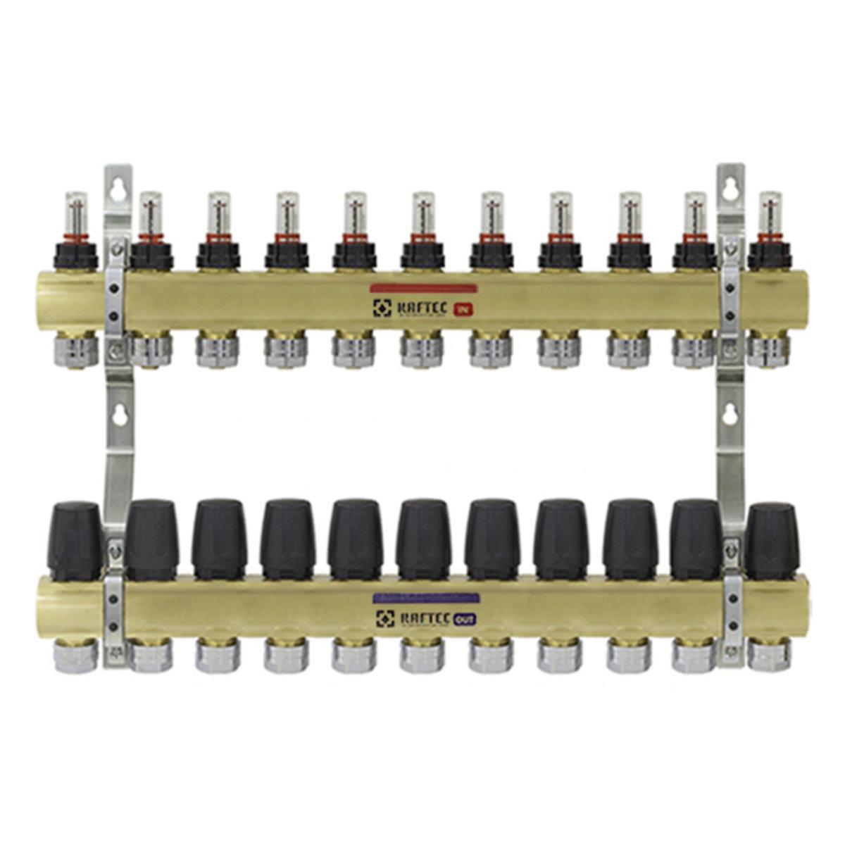 Коллектор Raftec с расходомерами 1"х11 (SW-57004)