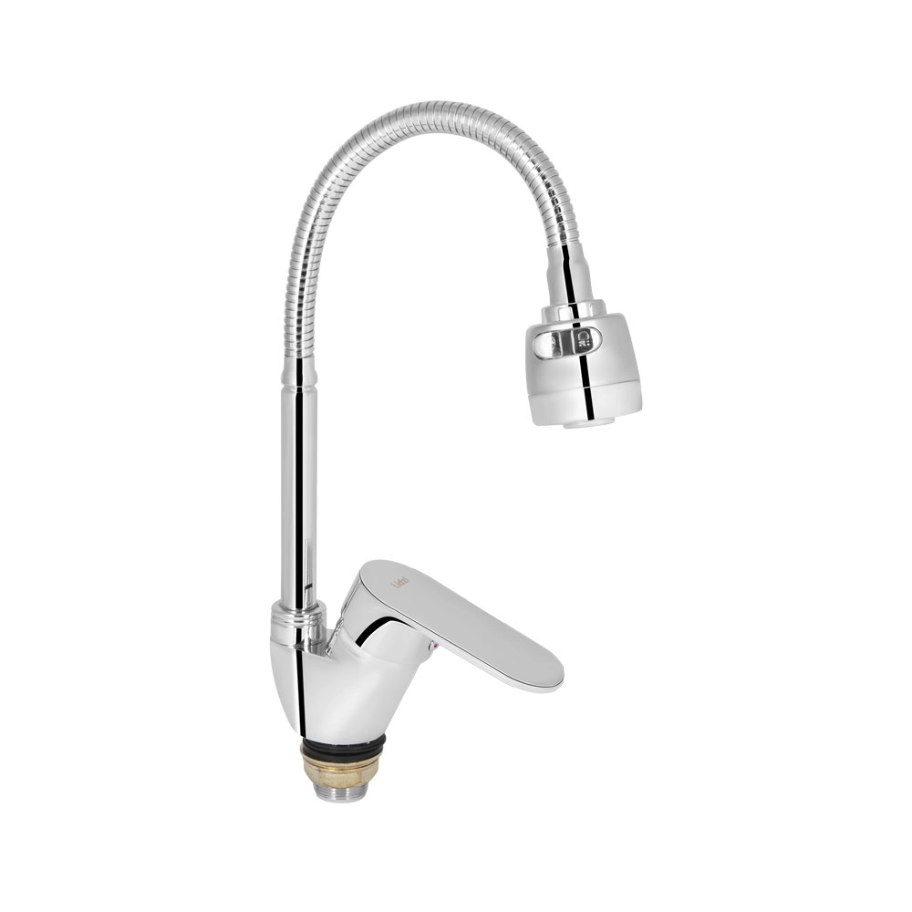 Змішувач для кухні з гнучким виливом Lidz Tani 008F4 Chrome (51096)