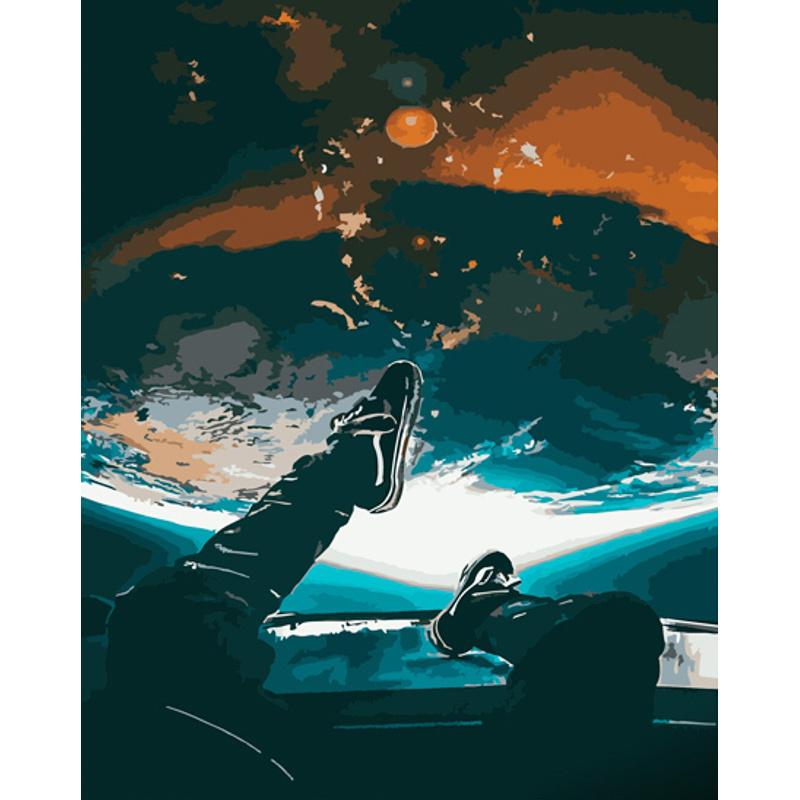 Картина по номерам Strateg Премиум В шаге от бесконечности 40x50 см (GS866)