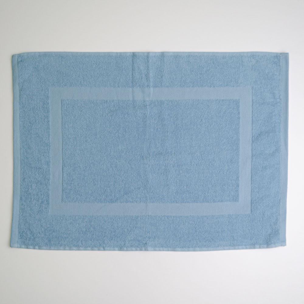 Рушник махровий для ніг GM Textile з прямокутником 380 г/м2 50х70 см Блакитний (380-70-pr-blue)
