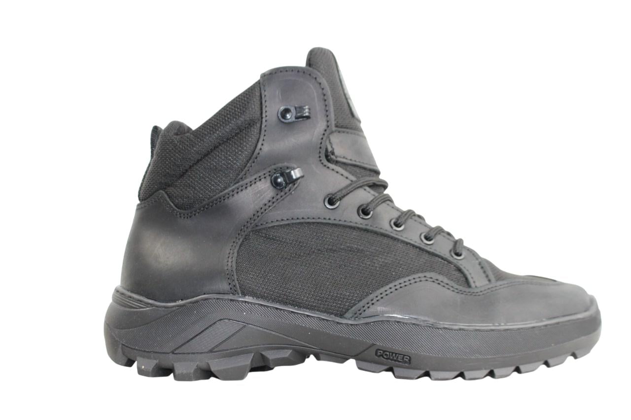 Кроссовки мужские демисезонные Crossav 23-56 кожа крейзи/кордура р. 40 Черный (Crossav 23-56чD40)