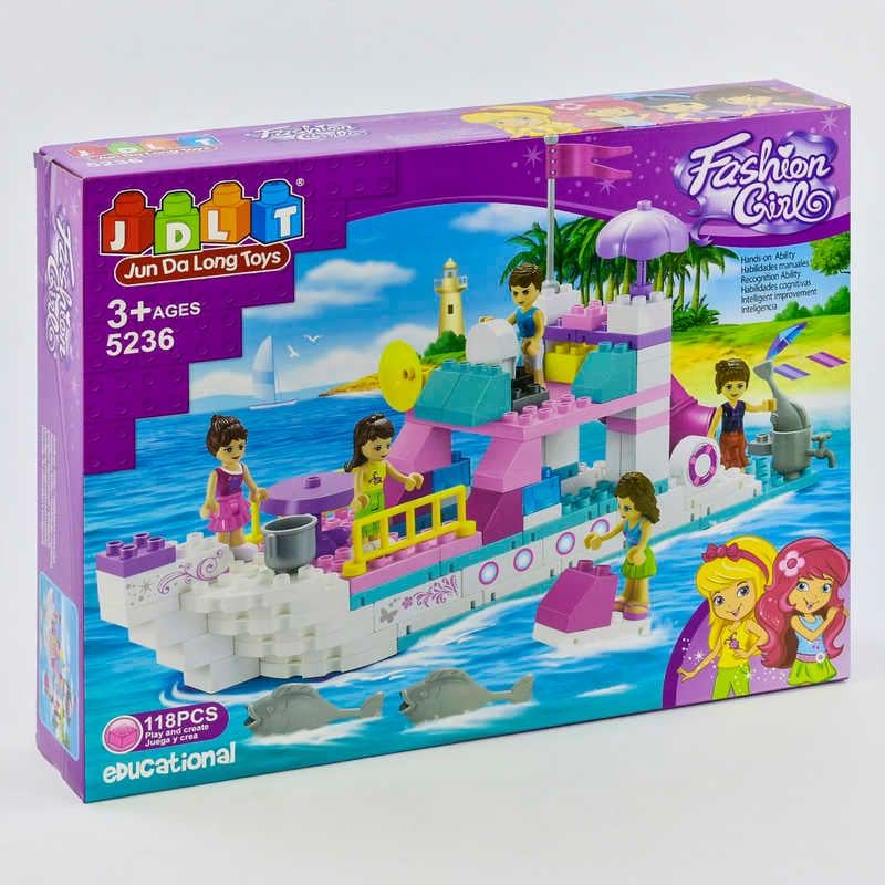 Конструктор Jdlt 5236 Морская прогулка 118 деталей 5 фигурок (38584)