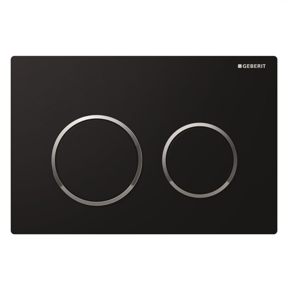 Кнопка смыва Geberit Omega20 Черный/Хром глянцевый (115.085.KM.1)