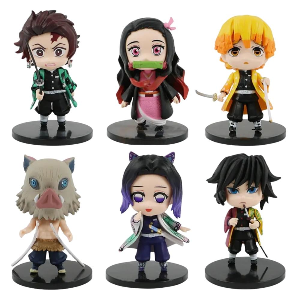 Набор фигурок Kimetsu no Yaiba Клинок рассекающий демонов 6в1 10 см