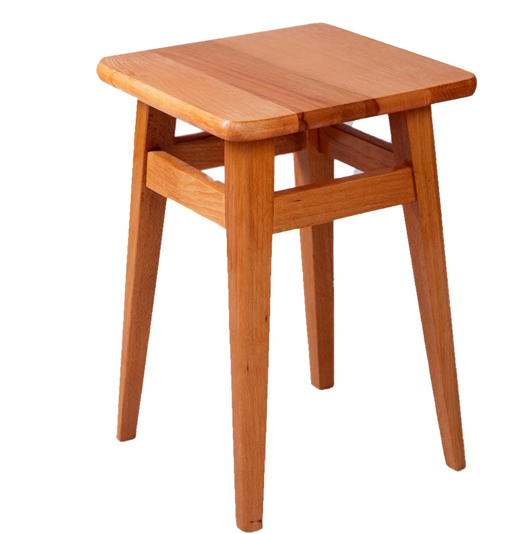 Табурет кухонный Мікс Меблі с прямыми ножками натуральное дерево Орех светлый Табурет кухонный Мікс Меблі с прямыми ножками натуральное дерево Орех светлый