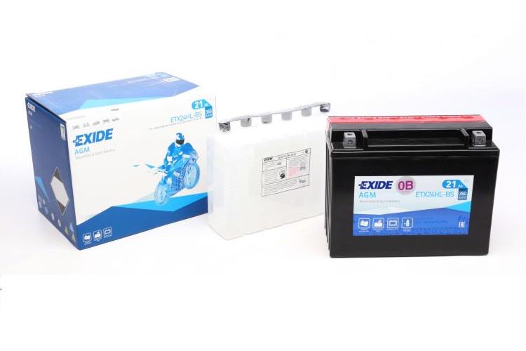 Аккумулятор EXIDE AGM R EN350 21 Ah-12V 205х87х162 мм (ETX24HL-BS) - фото 2