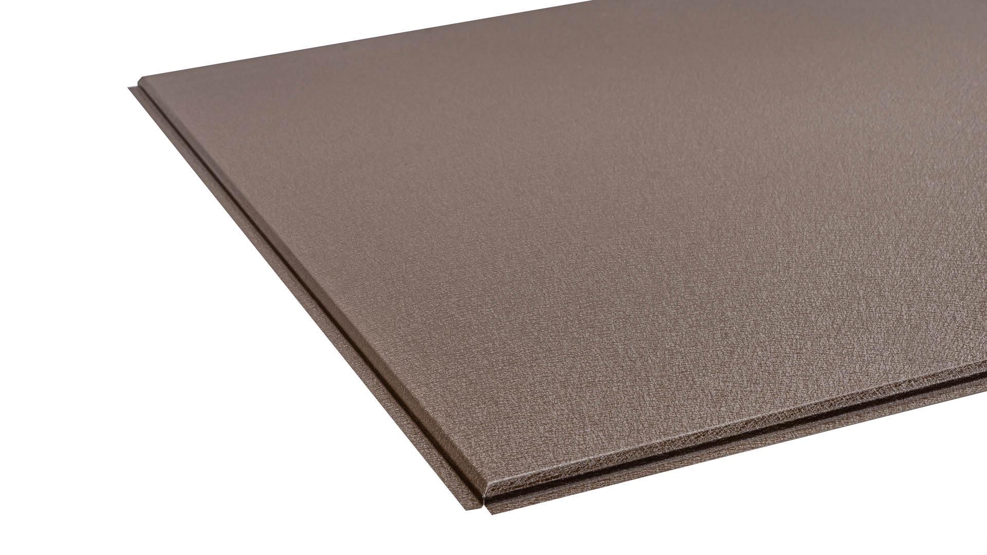 Плита металлическая объемная 590х590 мм Темно-коричневый