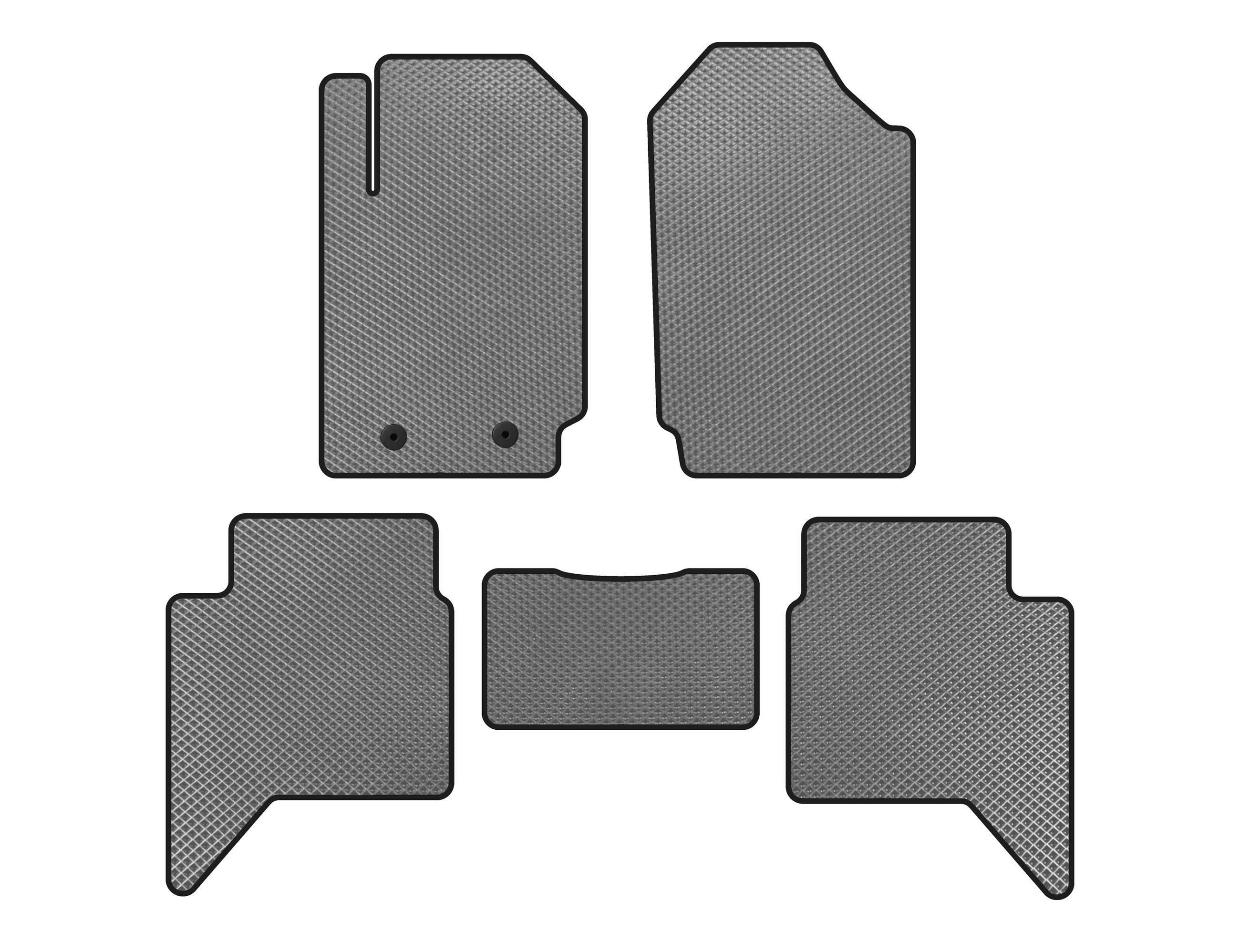 Коврики Digital Designs EVA для Ford Ranger 2011-2022 гг. этилвинилацетат Серый (143067)