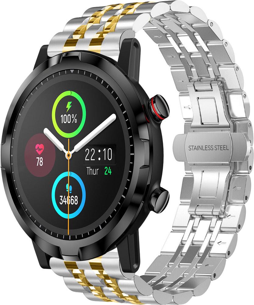 Браслет металлический Spinye Line для Haylou Smart Watch RT LS05S Silver Gold (28986-67)