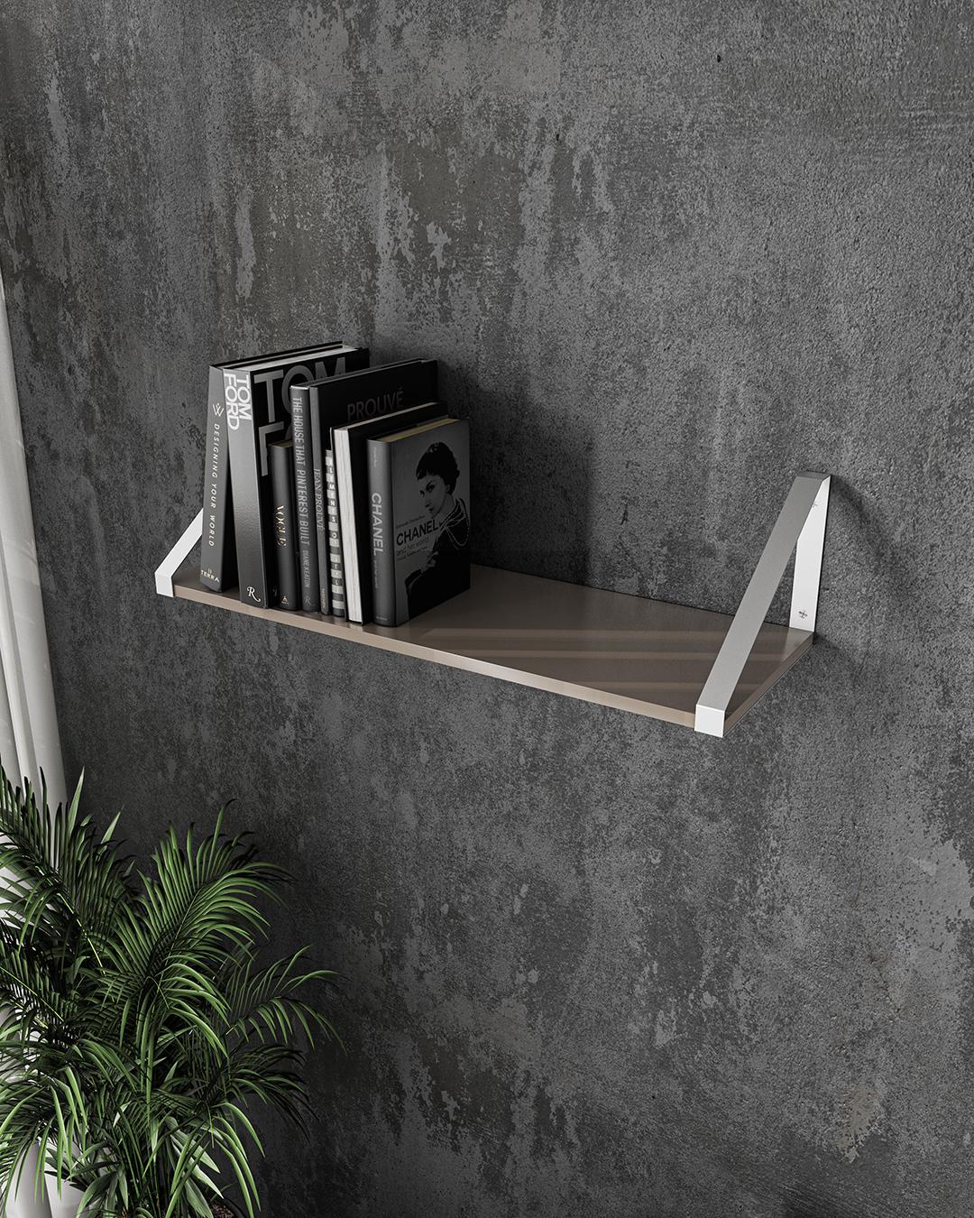 Полка навесная Moreli FXT-28 LOFT 800х210х290 мм Капучино/Белый (fxt-28-cap)