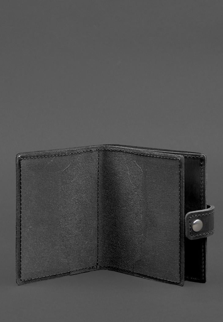 Обложка-портмоне кожаная для удостоверения офицера ГПСУ 11.2 Crazy Horse Черный (A-028701) - фото 6 Обложка-портмоне кожаная для удостоверения офицера ГПСУ 11.2 Crazy Horse Черный (A-028701) - фото 6