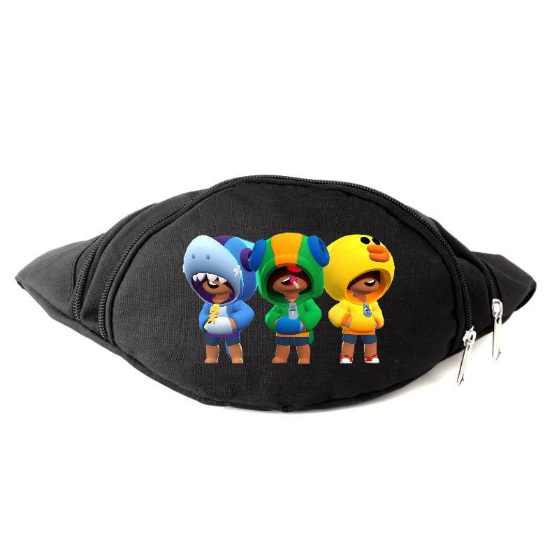 Поясная сумка-бананка Cappuchino toys Бравл Старс BS-3Heroes-4 Черный (1652387769)