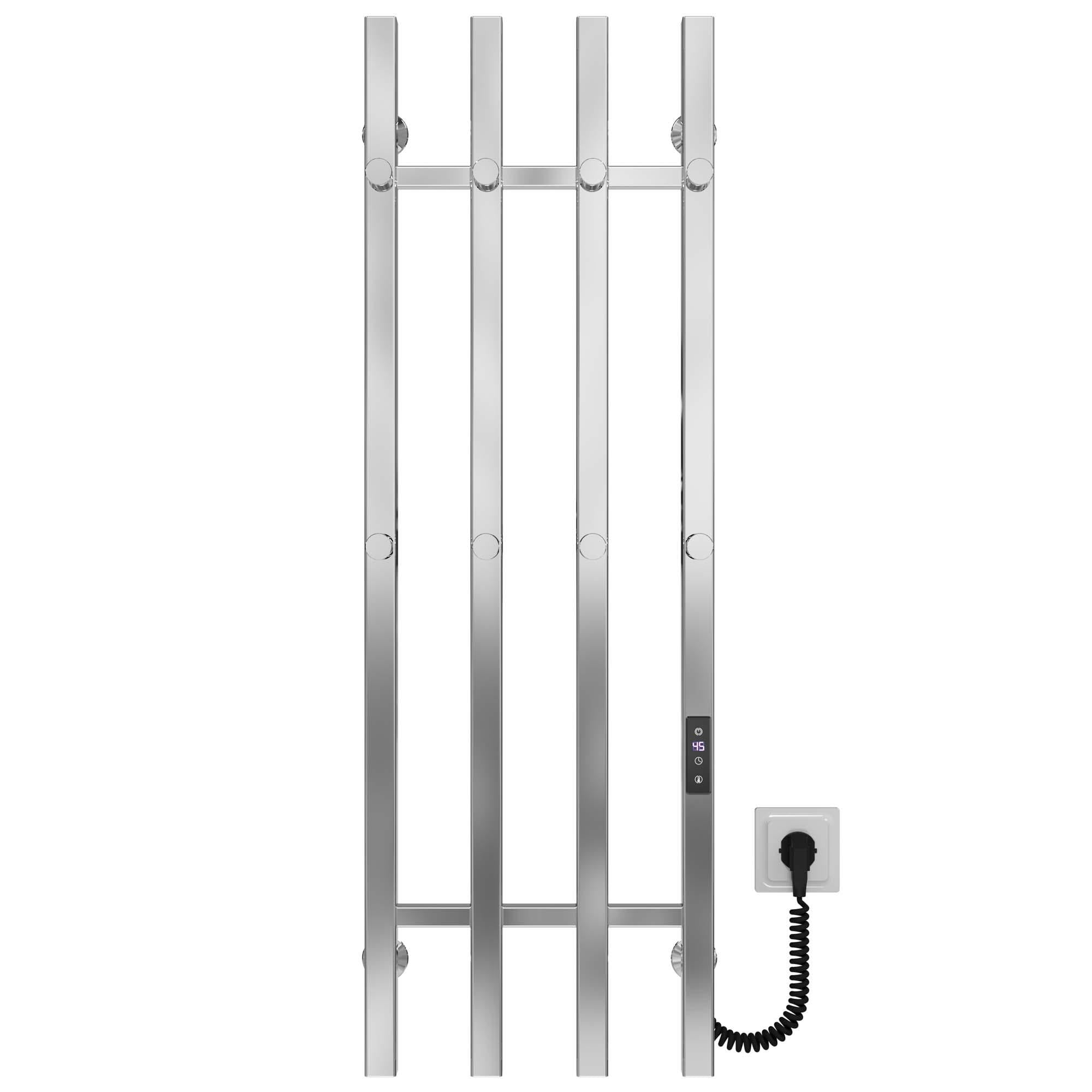 Полотенцесушитель электрический Deffi Split П4 JD04 правое подключение нержавеющая сталь 300х1000 мм Хром (A.SP.100.30.4.E.C.R.2)