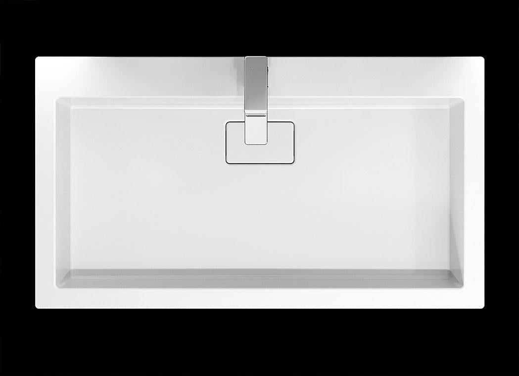 Умивальник накладний Status Aria Low 80 White (725) - фото 2