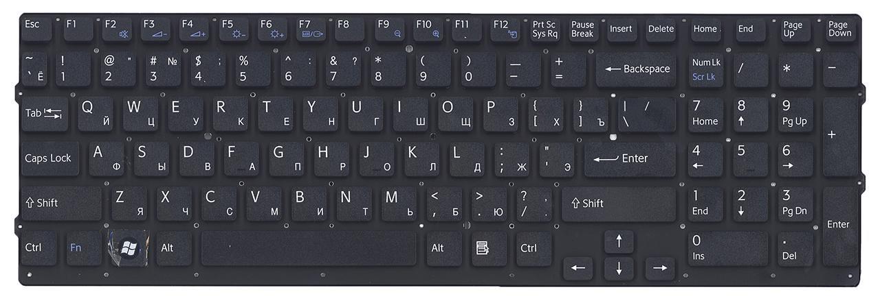 Клавиатура для ноутбука Sony Vaio VPCEB3E1EWI матовая (148792821)