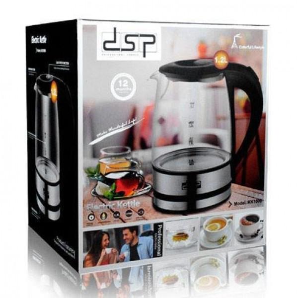 Электрочайник стеклянный с подсветкой DSP KK1119 1850 W 1,7л (KK1119) - фото 2