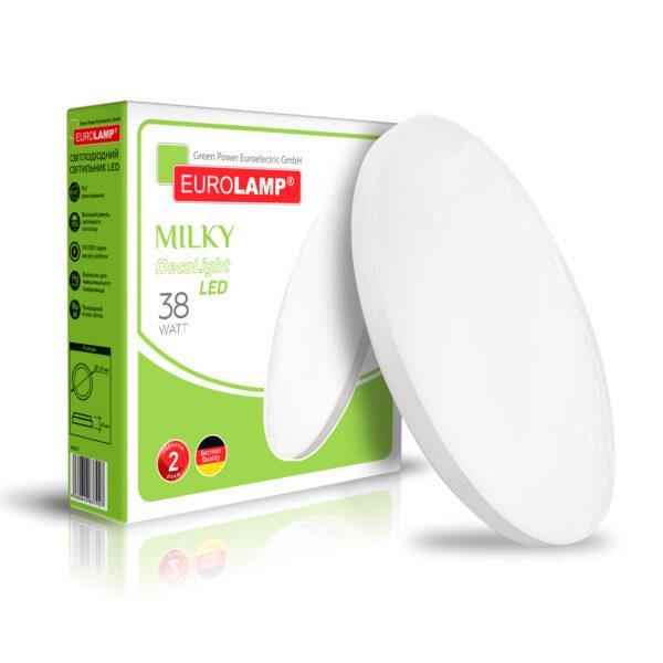 Светильник накладной LED Eurolamp Milky круглый матовый T22 38W 4000K (24575951)
