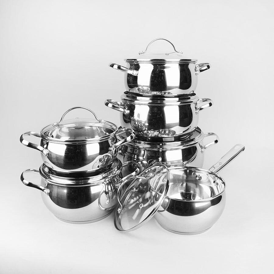 Набор кастрюль Maestro Jambo Apple 12 пр. (3501м)