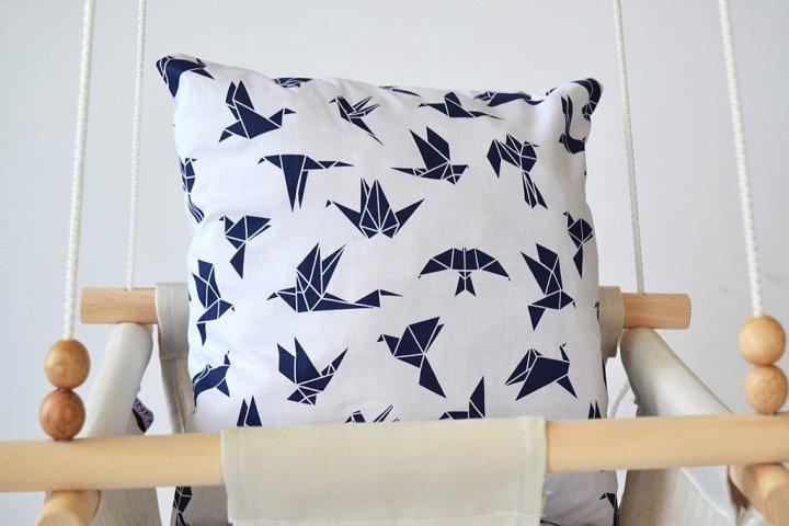 Дитяча гойдалка Infancy Орігамі Синій/Молочний (9677831) - фото 4 Дитяча гойдалка Infancy Орігамі Синій/Молочний (9677831) - фото 4