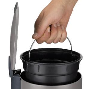 Ведро с педалью и крышкой Kela Mats 23615 металлическое 3 л Серебристый (42529) - фото 5 Ведро с педалью и крышкой Kela Mats 23615 металлическое 3 л Серебристый (42529) - фото 5