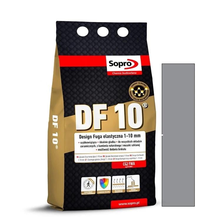 Фуга для швов Sopro DF 10 1053A №15 2 кг Серый