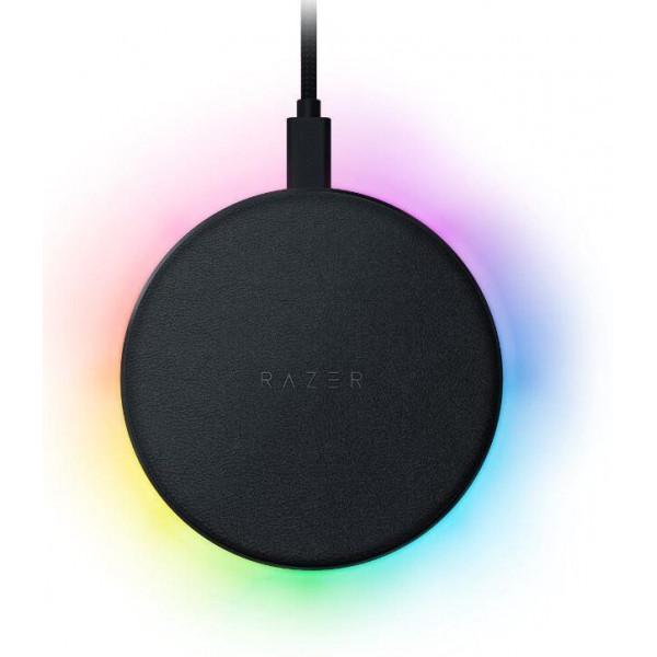 Зарядний пристрій Razer Chroma Charging Pad 10W Fast WL Charger RGB Black (RC21-01600100-R371)