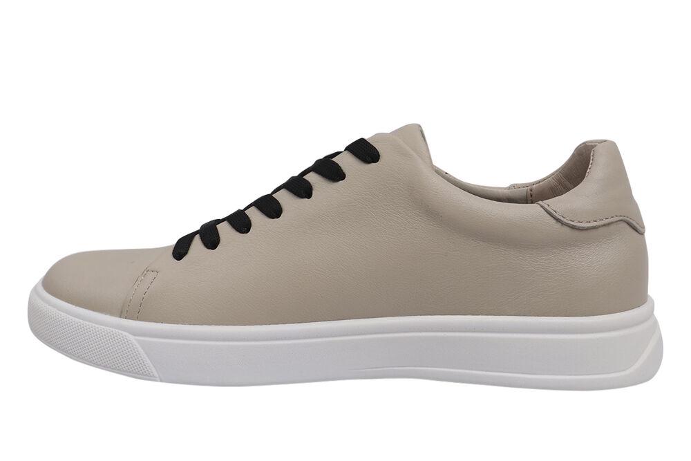 Кеди чоловічі Konors зі шкіри на низькому ходу на шнурівці р. 44 Бежевий (550-21DTC) - фото 2 Кеди чоловічі Konors зі шкіри на низькому ходу на шнурівці р. 44 Бежевий (550-21DTC) - фото 2