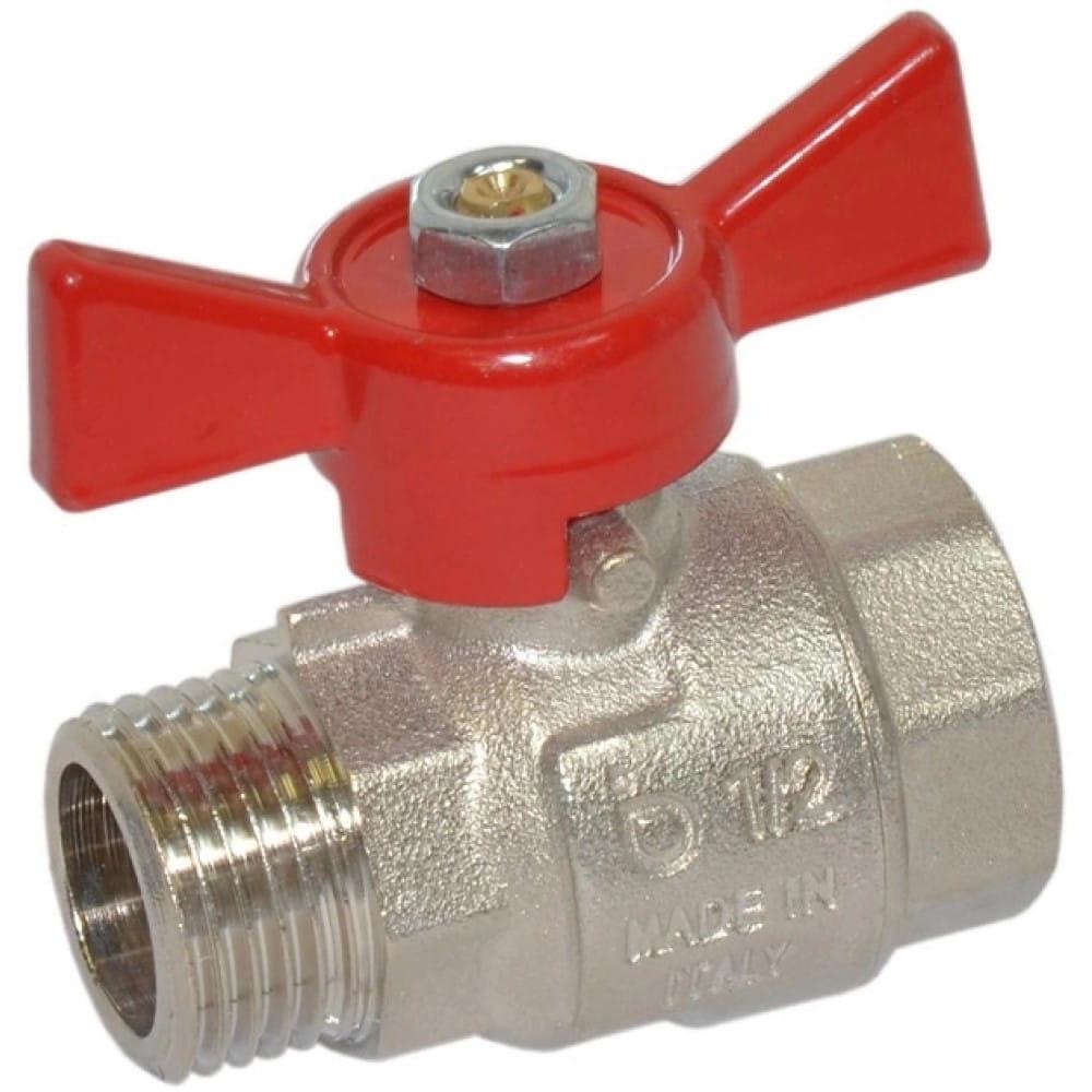 Кран шаровой Bonomi Tamigi 1/2" ВЗ прямой латунь (76070004R)