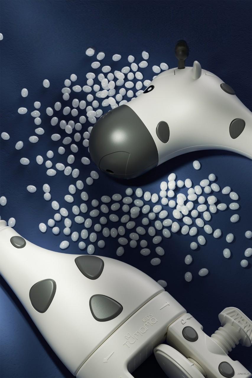 Мобіль музичний на ліжечко Tumama Жираф з пультом управління Білий - фото 7