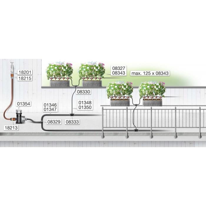 Крапельниця Gardena Micro-Drip-System Quick&Easy внутрішня 2 л/годину 10 шт. (08343-29) - фото 3