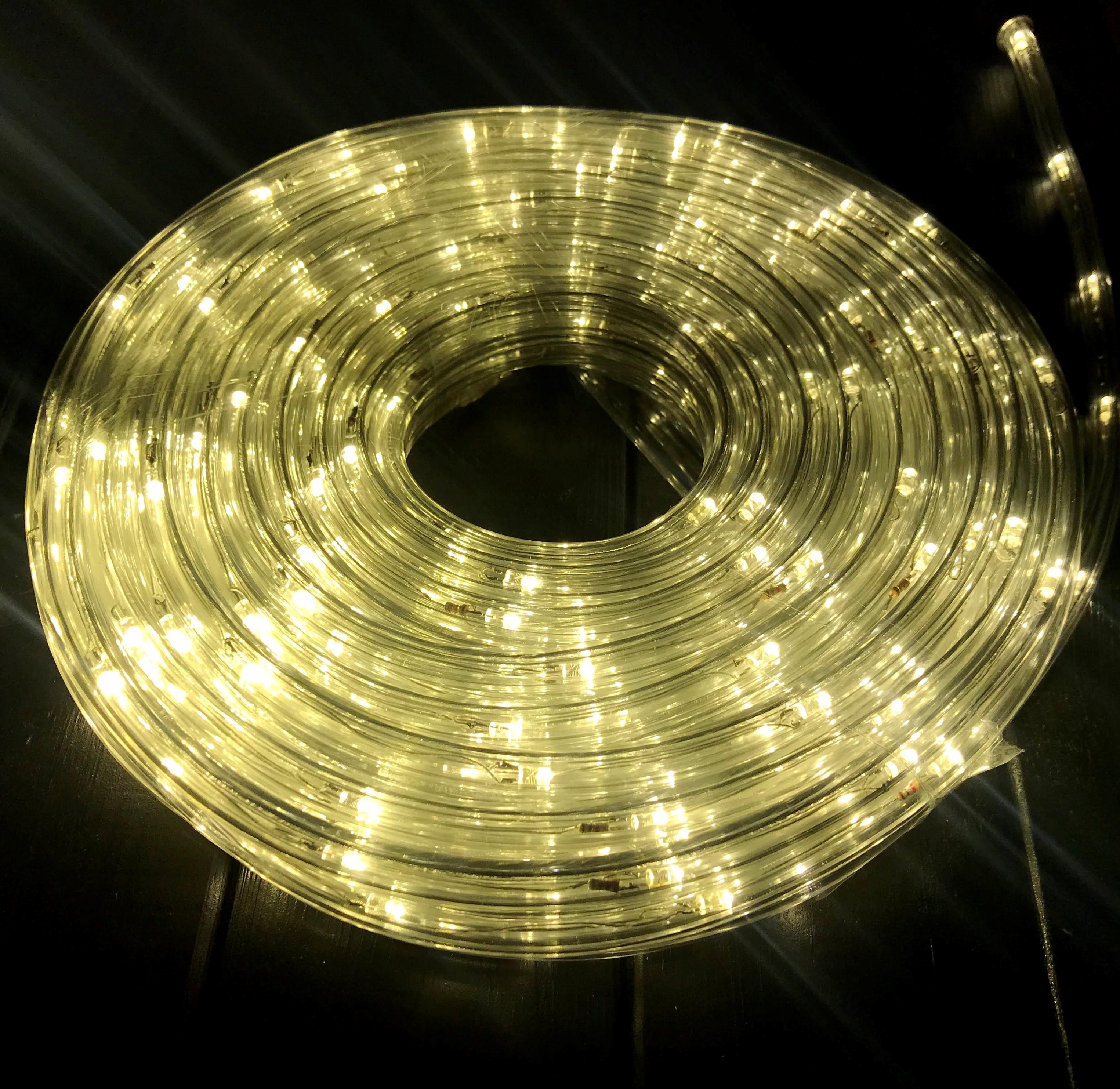 Гирлянда Дюралайт LED 20 м с контролером 220V Золотой